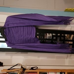 Jones New York Purple Viscose Wrap